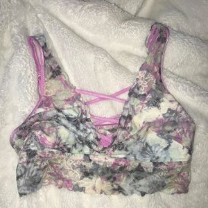 PINK lace bralette
